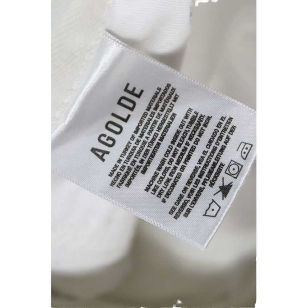 Agolde Womens Cut-Off White Shorts 100% Regenerative Cotton Size 27 - Picture 6 of 6